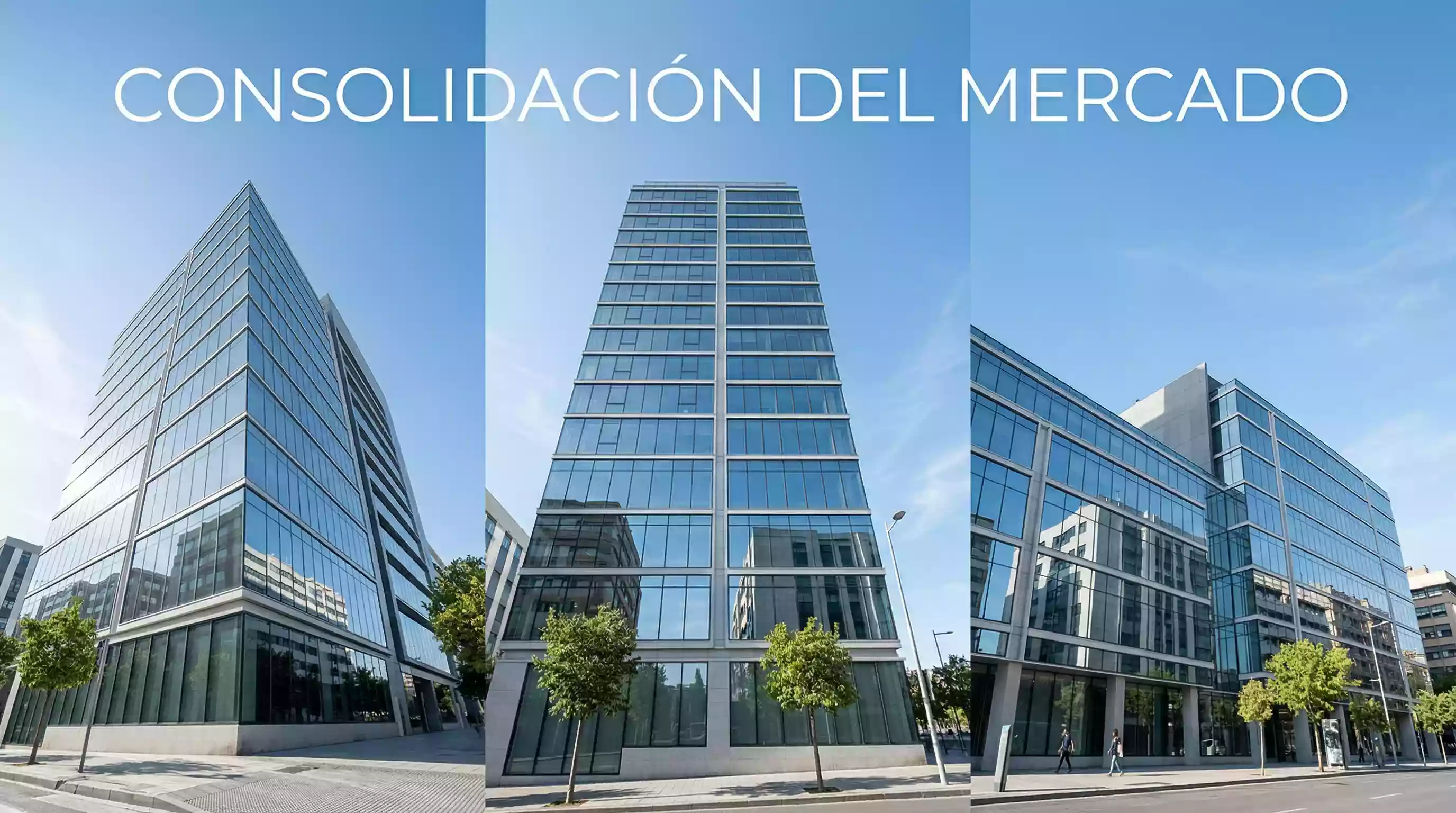 Edificio de oficinas corporativo moderno con fachada de cristal en una ciudad italiana bajo cielo despejado