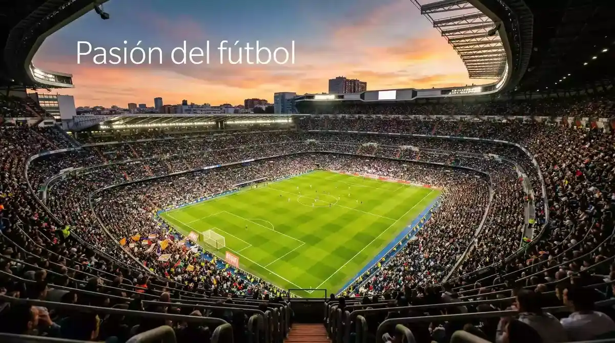 Vista panorámica de un estadio italiano durante un partido de Serie A con tribunas llenas
